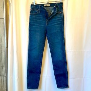 Madewell 10” High rise skinny jeans size 25P
